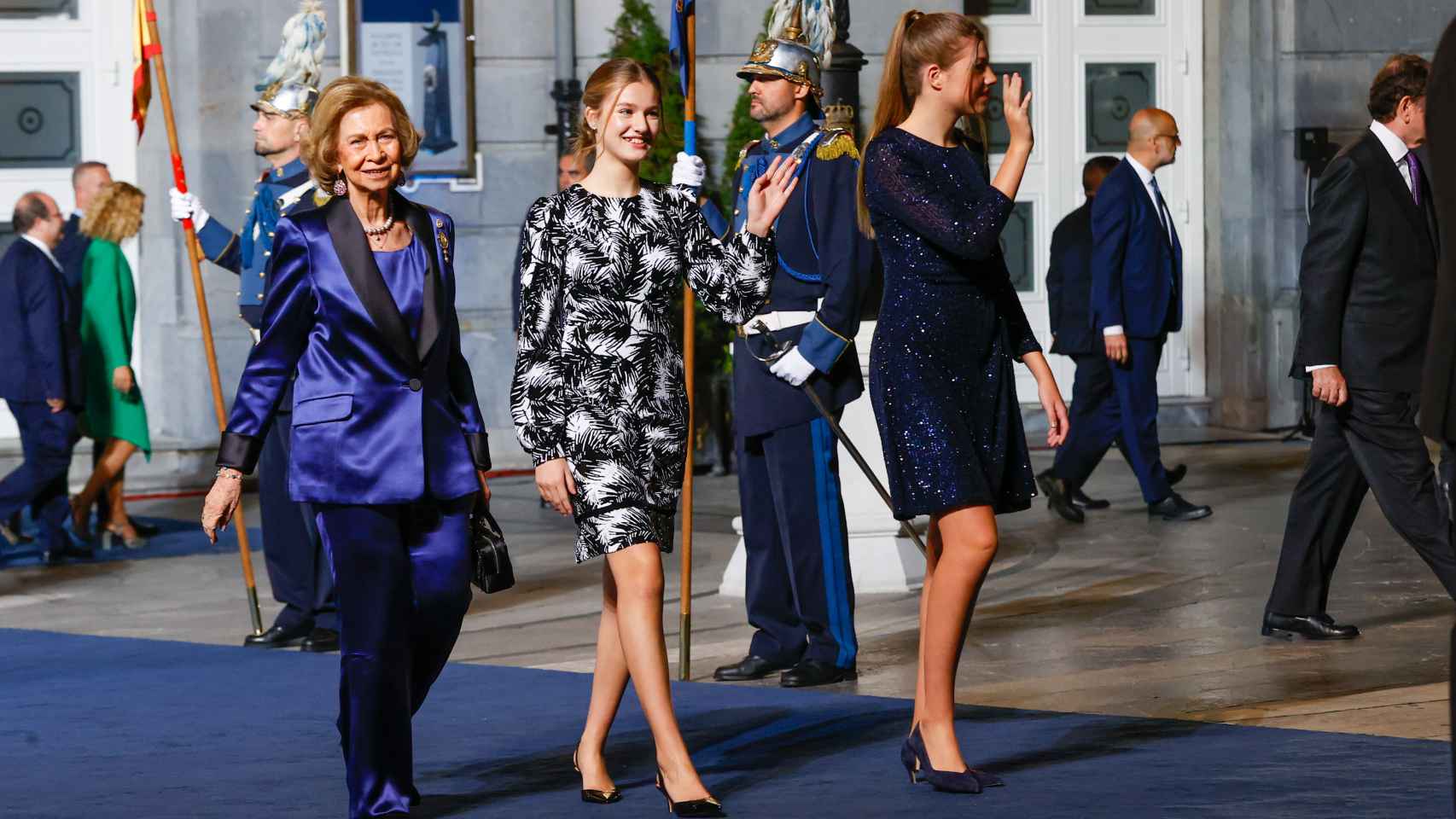 La reina Sofía junto a sus nietas en los Premios Princesa de Asturias.