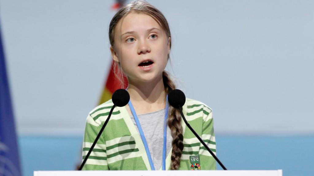 Greta Thunberg durante la Cumbre Climática celebrada hace dos años en Madrid.