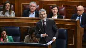El ministro de Interior, Fernando Grande-Marlaska, este miércoles en el Congreso de los Diputados.