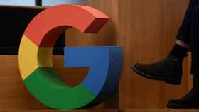 Logo de Google en una presentación de la compañía tecnológica en sus oficinas de Berlín.