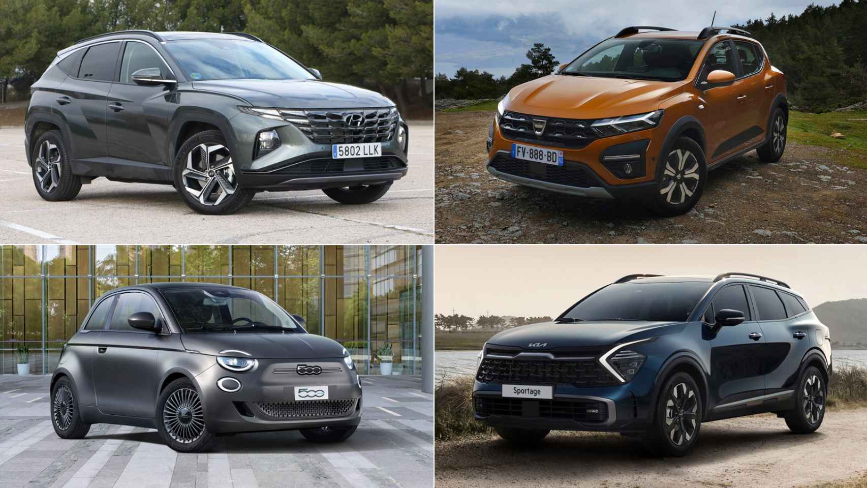 Dacia Sandero, Hyundai Tucson, Kia Sportage: estos son los 20 coches más vendidos en España en octubre