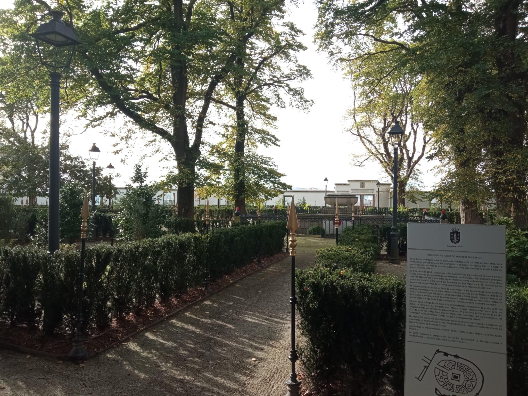 El jardín de San Carlos tras su renovación (Foto: Quincemil)