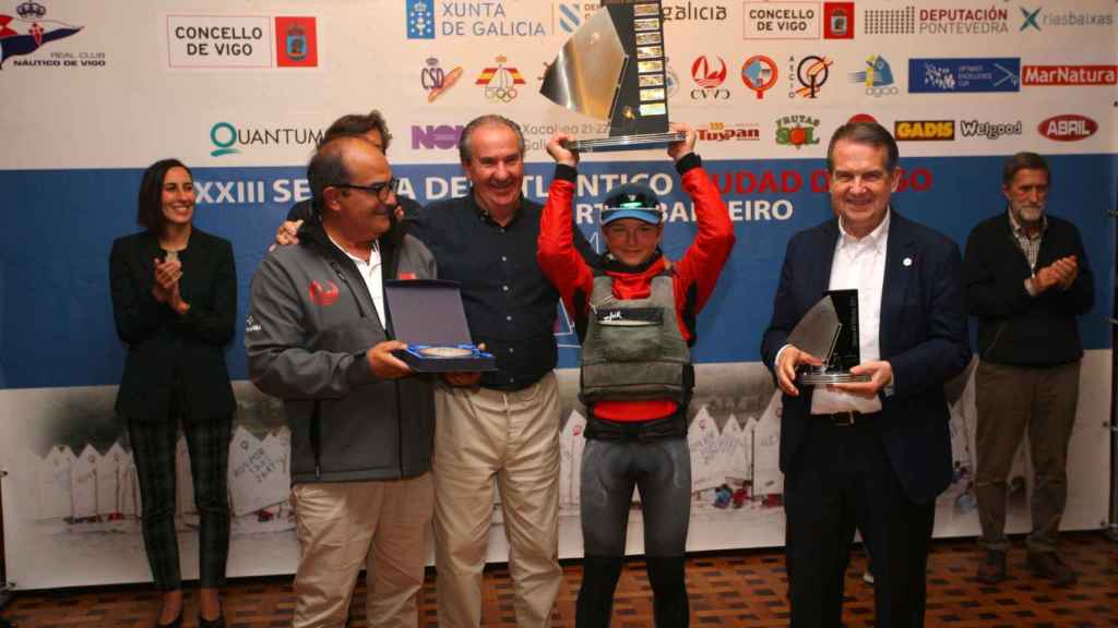 Fernando González del Castillo, del Real Club Náutico de A Coruña, ganador de la Challenge en categoría absoluta.