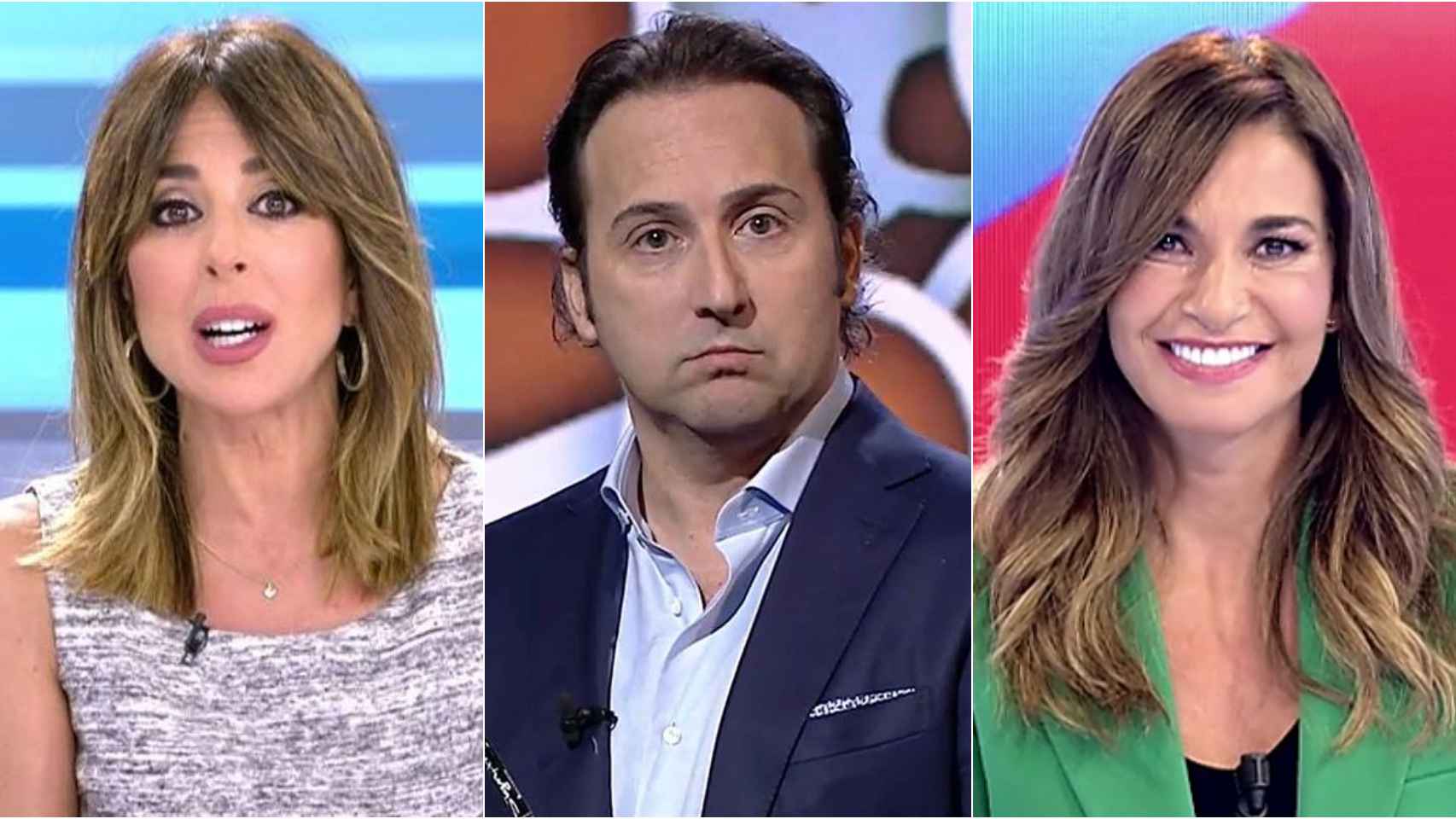 Ana Terradillos, Iker Jiménez y Mariló Montero en montaje de BLUPER.