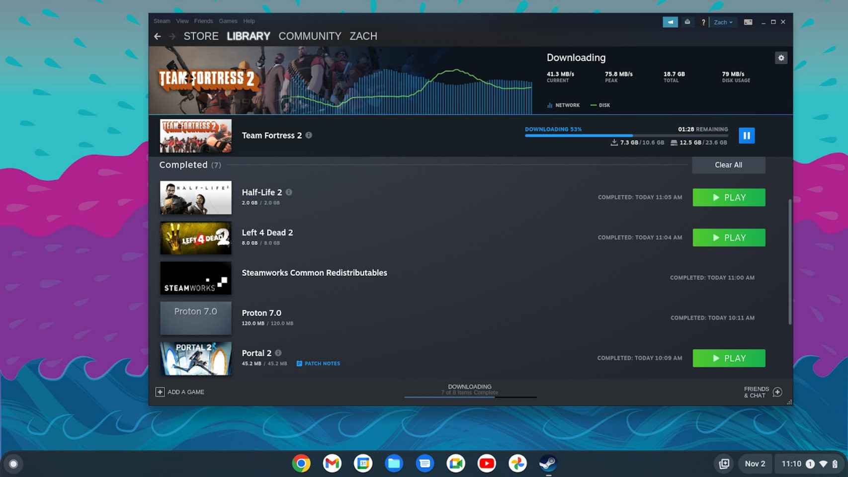 Steam para Chrome OS permite descargar y ejecutar juegos