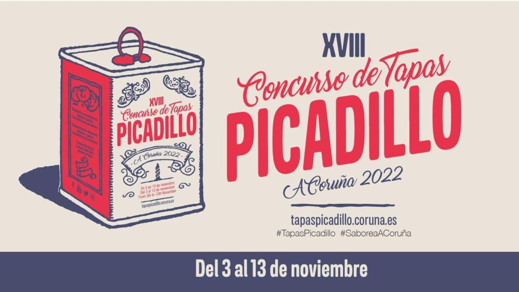 Cartel del XVIII Concurso Tapas Picadillo.