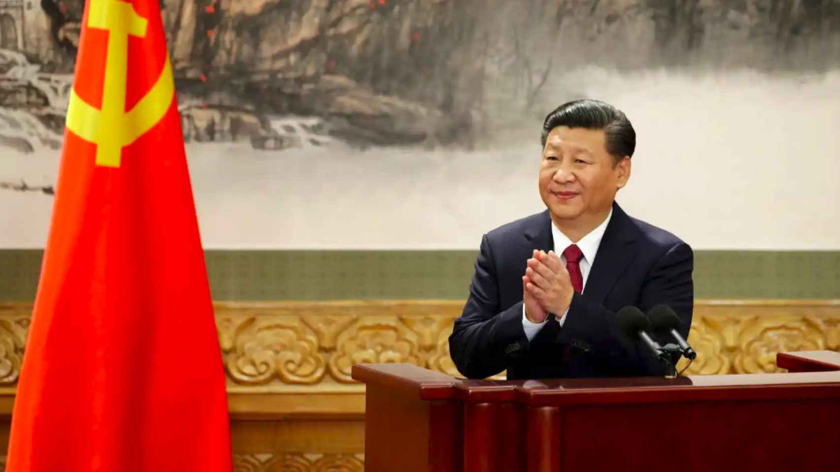 Xi Jinping durante el XX Congreso del Partido Comunista Chino