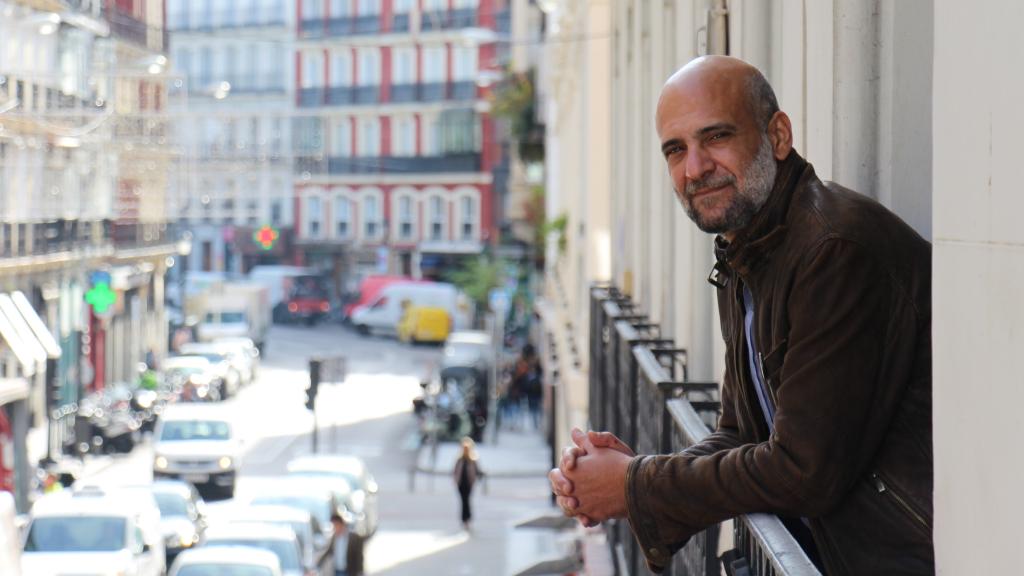 Ramy Shaath, activista egipcio, en la sede de Amnistía Internacional en Madrid.