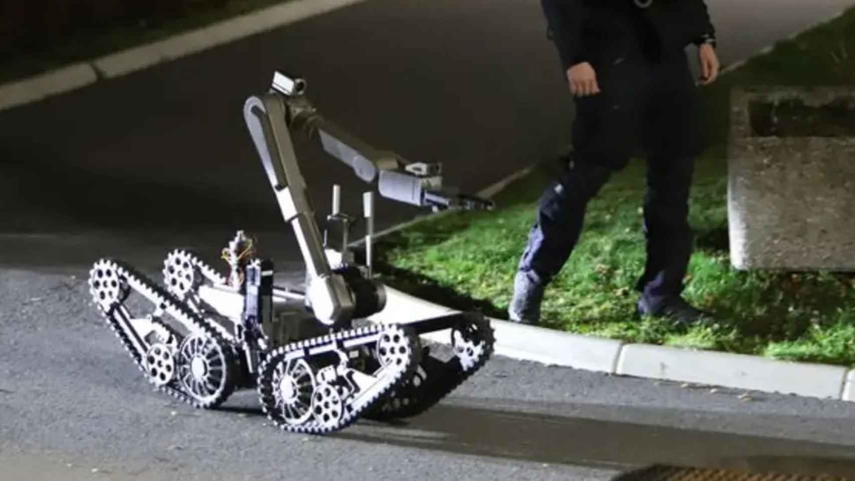 Un robot desactivador de explosivos en Huddinge en septiembre 2020.