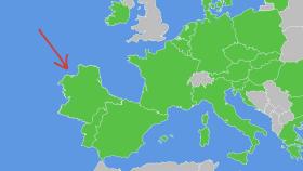 El nuevo mapa de Europa sin Galicia