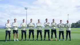 Fotografía oficial del nuevo cuerpo técnico del Celta.