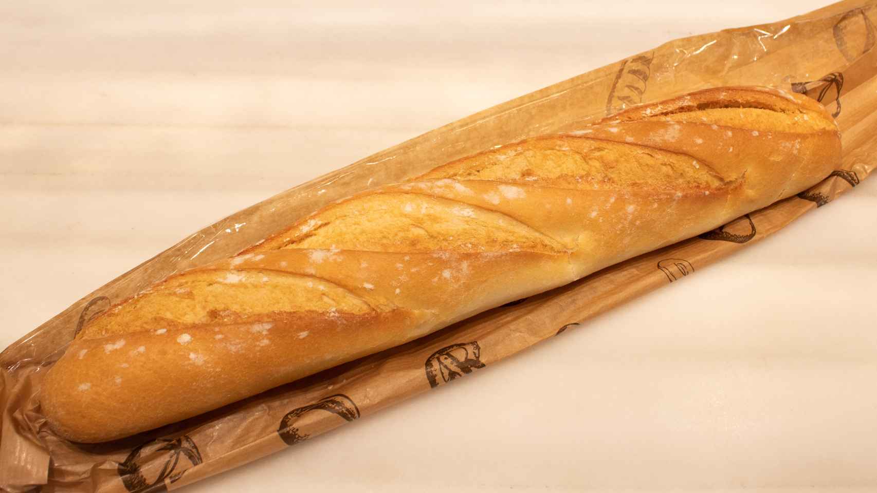 La barra de pan blanco de Lidl que cuesta 0,35 euros.