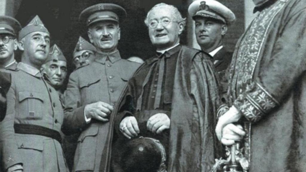 El general Queipo de Llano junto a Francisco Franco.