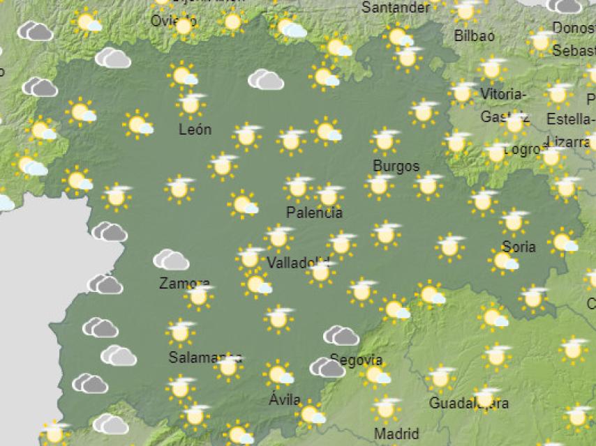 Así será el tiempo este fin de semana en Castilla y León