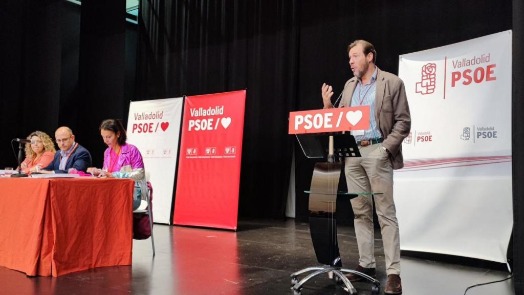 Óscar Puente en el Comité Provincial del PSOE Valladolid