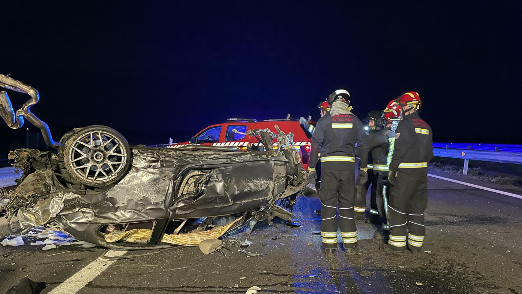 Accidente en la A-60 en León el pasado 6 de noviembre