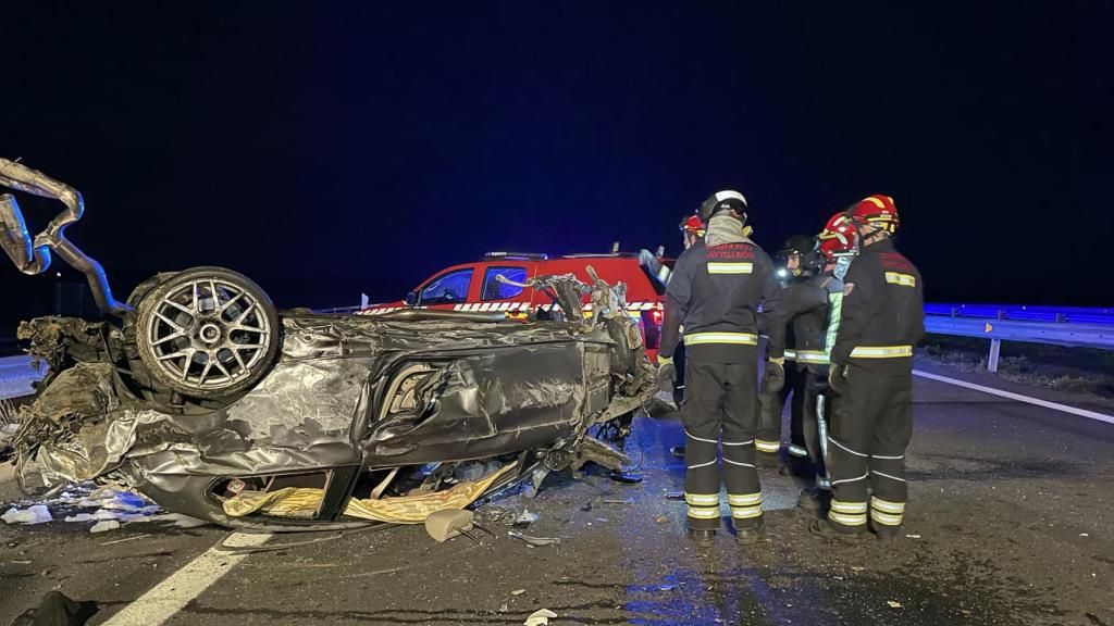 Accidente en la A-60 en León