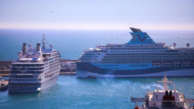 Otra de las imágenes del puerto de Málaga.