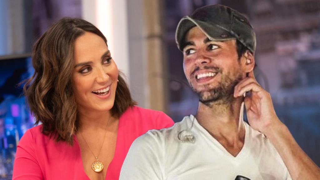 Tamara Falcó y Enrique Iglesias en un fotomontaje de EL ESPAÑOL.