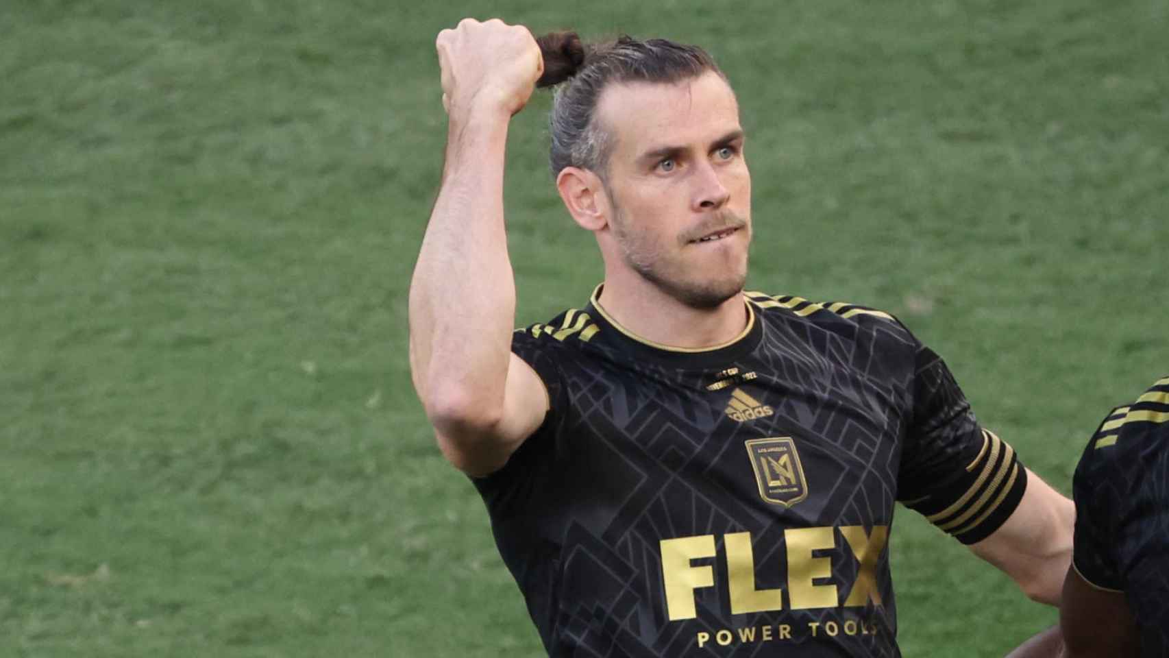 Gareth Bale, celebrando un gol con LAFC en la MLS Cup