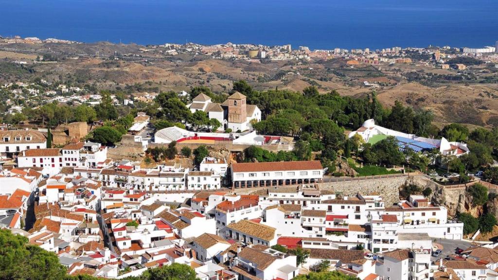 Vista de la costa de Málaga desde el pueblo de Mijas.