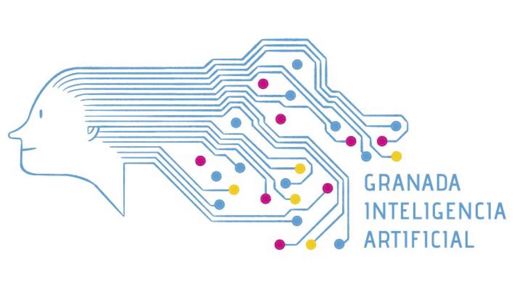 Logotipo de la candidatura de Granada a la AESIA, diseñado por el ilustrador Sergio García.