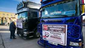 Dos camioneros secundan la pasada huelga de marzo en Burgos