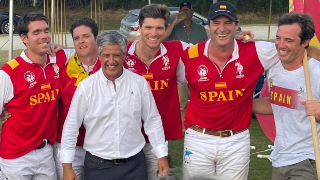 La selección española de polo celebra su primer Mundial en Wellington