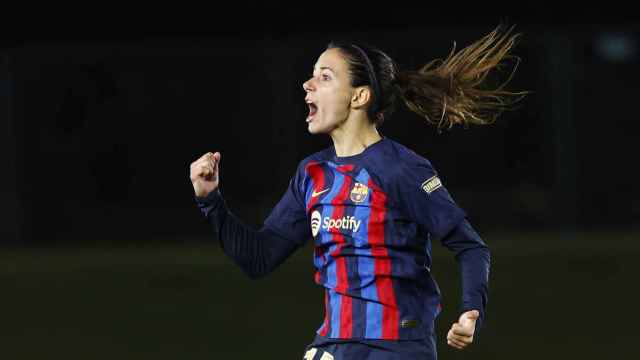Aitana Bonmatí celebra su gol