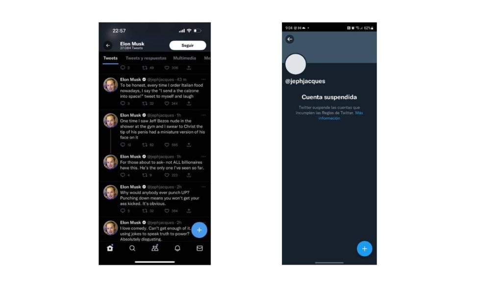 Cuenta suspendida en Twitter