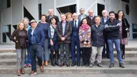 Foto de familia de las y de los participantes en las sesiones de trabajo con la vicerrectora de Comunicación de la UVigo.