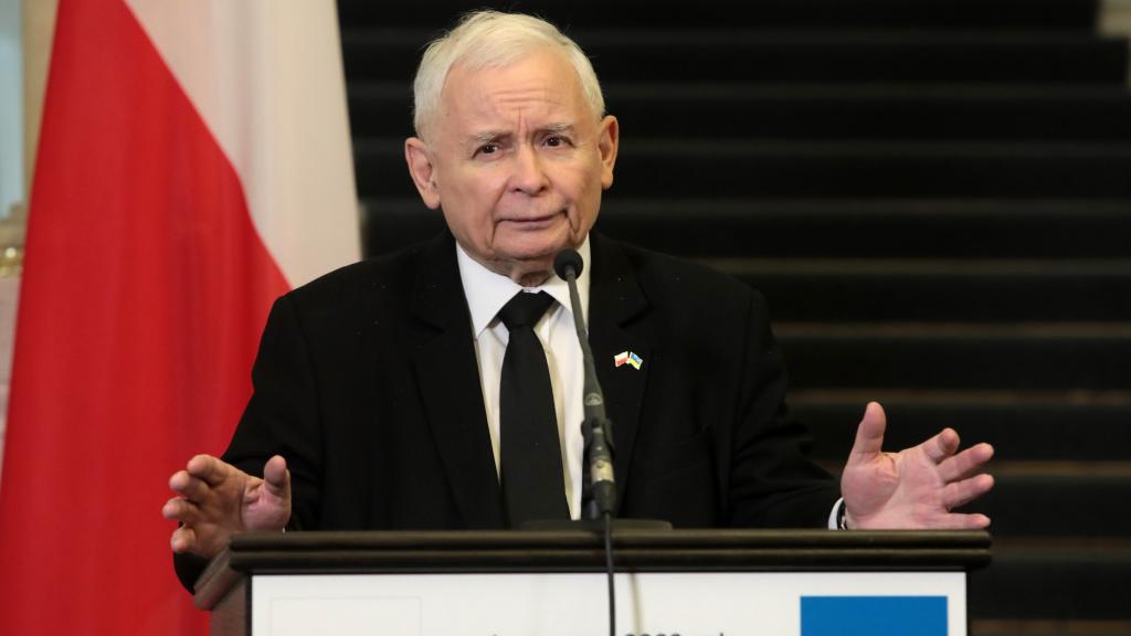 El líder de Ley y Justicia (PiS) y viceprimer ministro de Polonia, Jaroslaw Kaczynski.