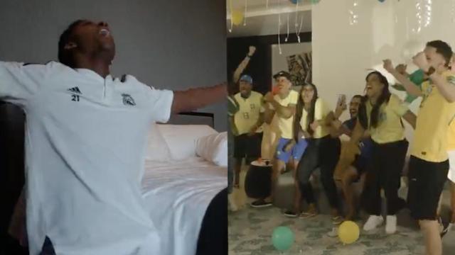 Rodrygo y su familia celebran su convocatoria con Brasil para el Mundial de Qatar