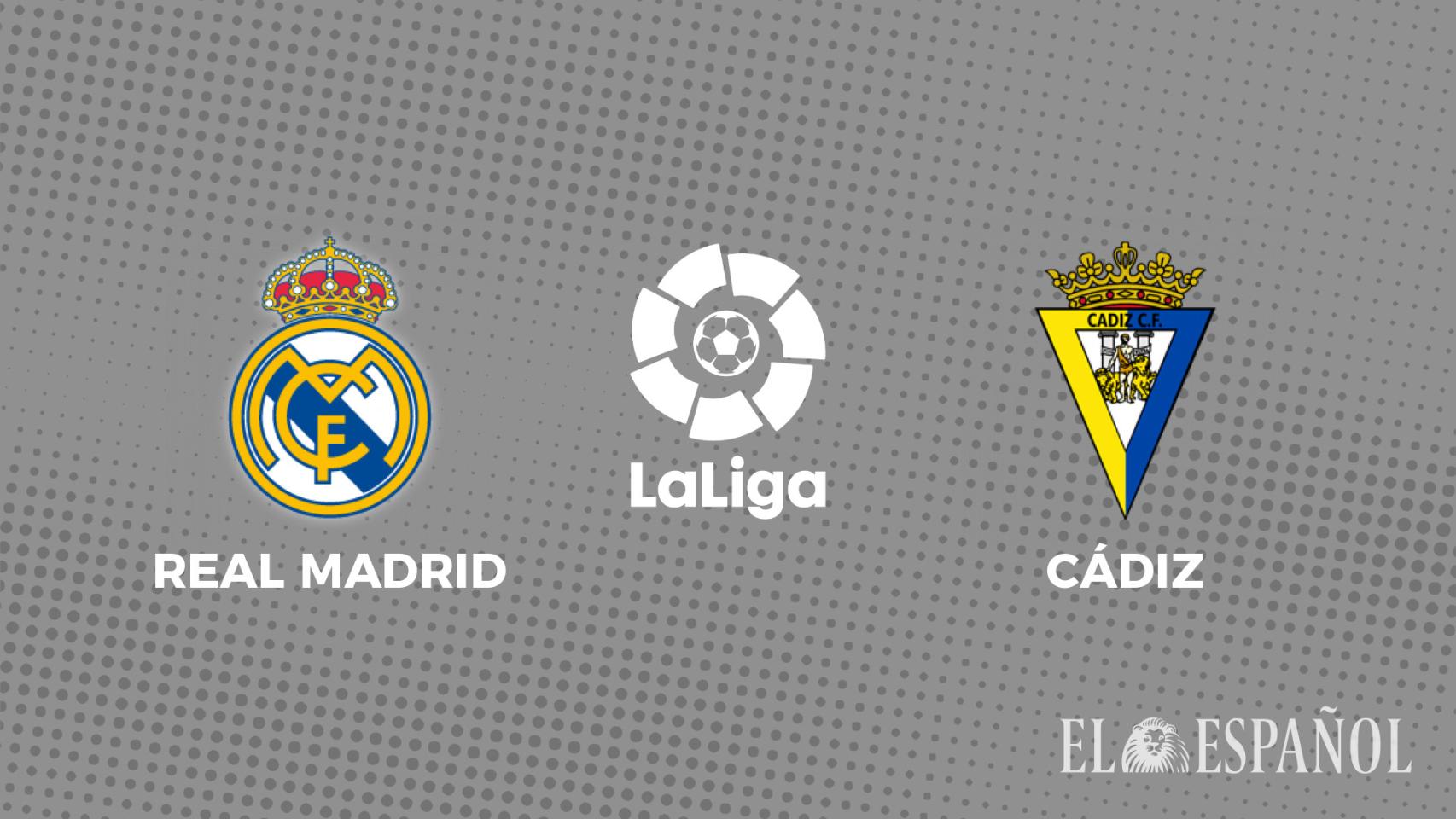 Cartel del  Real Madrid - Cádiz de La Liga 2022/2023