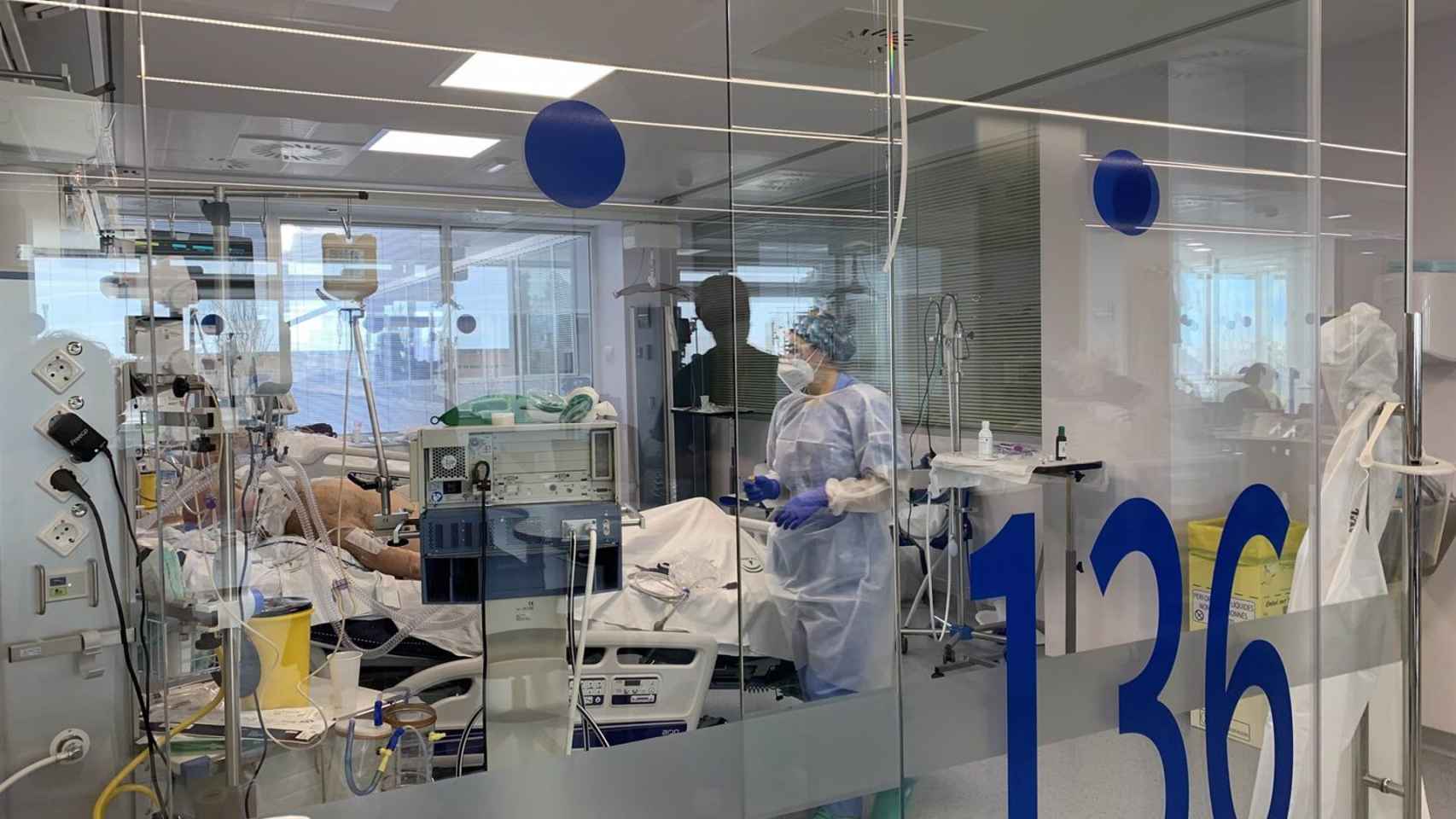 Ingresados Covid en un hospital de Málaga en una imagen de archivo.