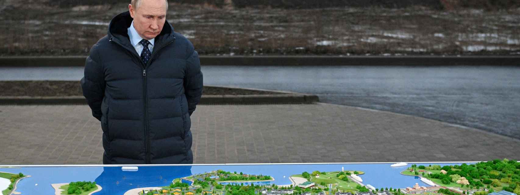 El presidente de Rusia, Vladímir Putin, este lunes en un centro turístico en la región de Tver.