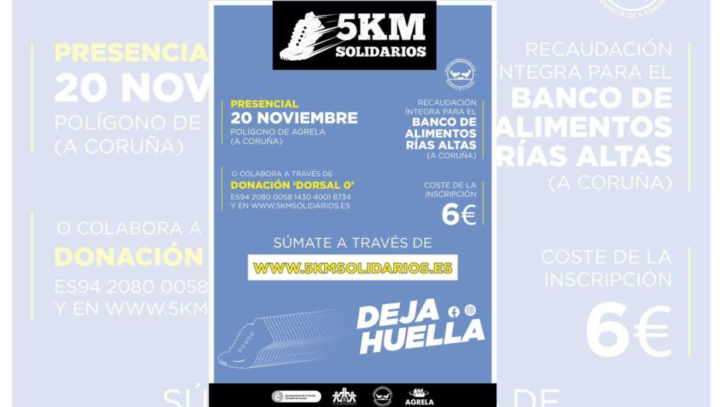 Los ‘5Km Solidarios’ a beneficio del Banco de Alimentos a las calles de A Coruña