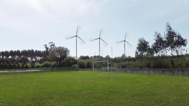 Recreación del proyecto del parque eólico de Gasalla (A Coruña).