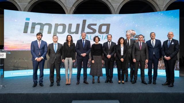 Participantes de la jornada divulgativa sobre Impulsa Galicia organizada en Santiago.