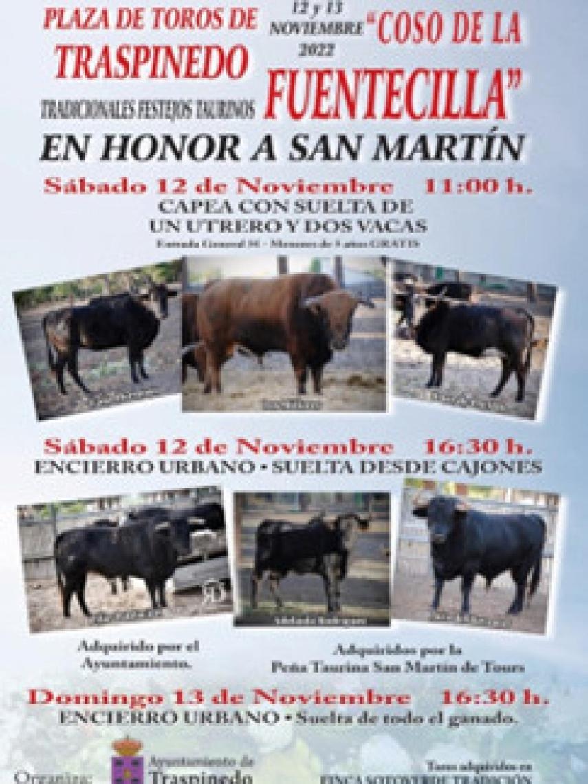 Cartel taurino de Traspinedo