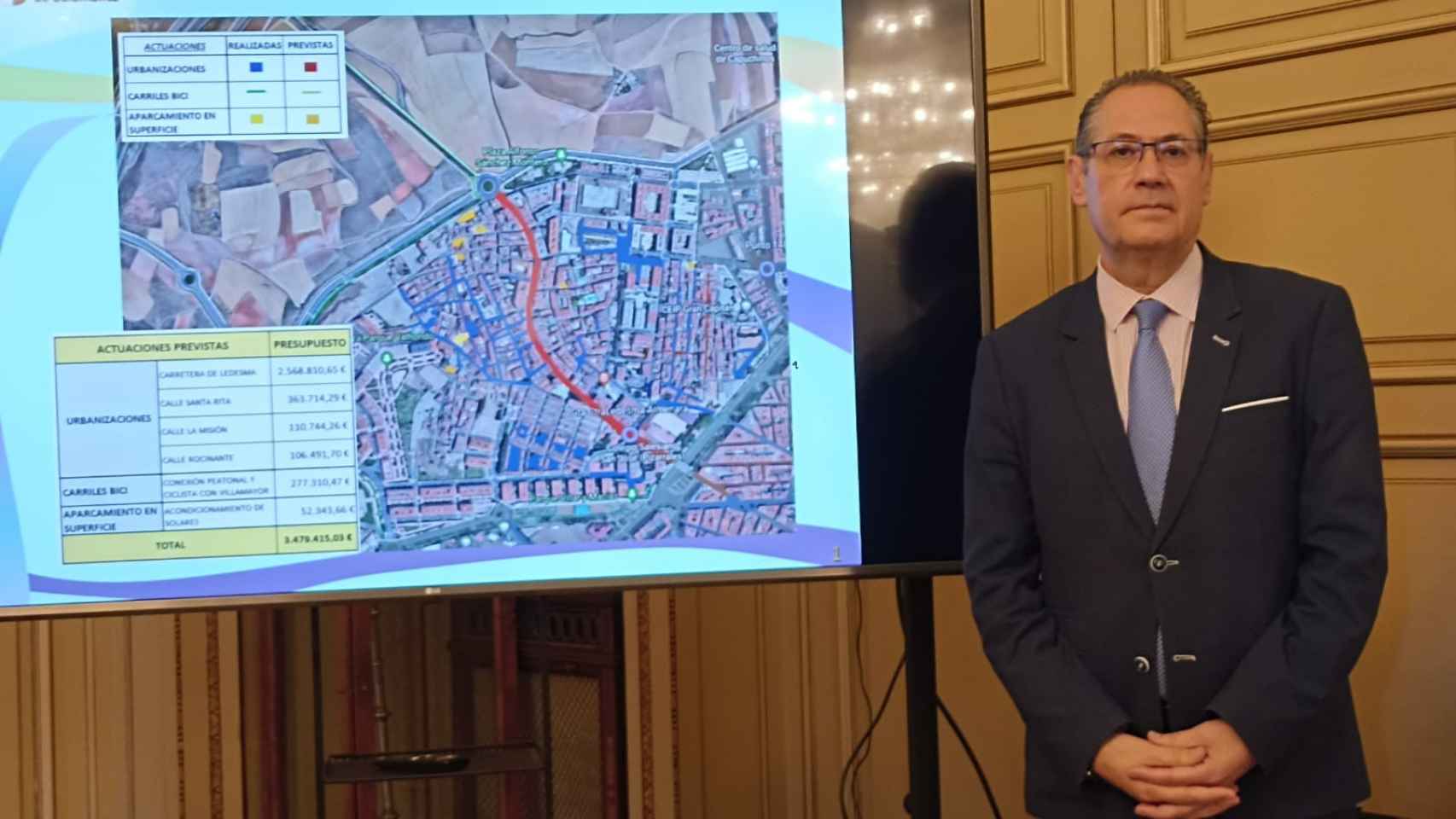 El concejal Fernando Carabias explica el proyecto