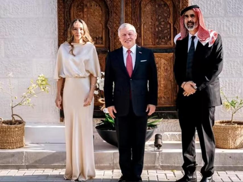 Miriam de Ungría, en su boda con el príncipe jordano Ghazi bin Mohammad, primo de Abdalá.