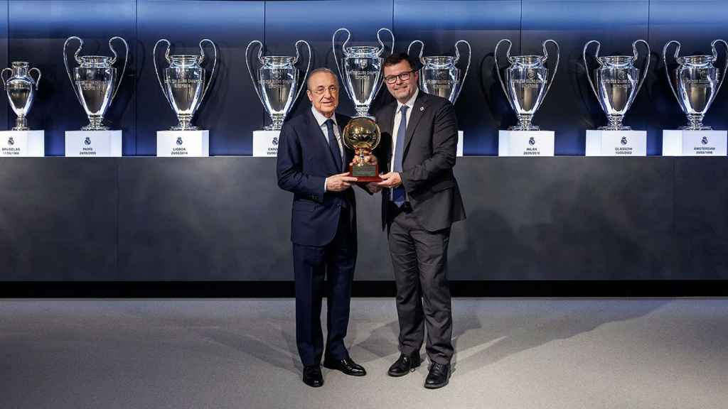 Florentino Pérez recibe el Premio Golden Boy 2022 al mejor presidente