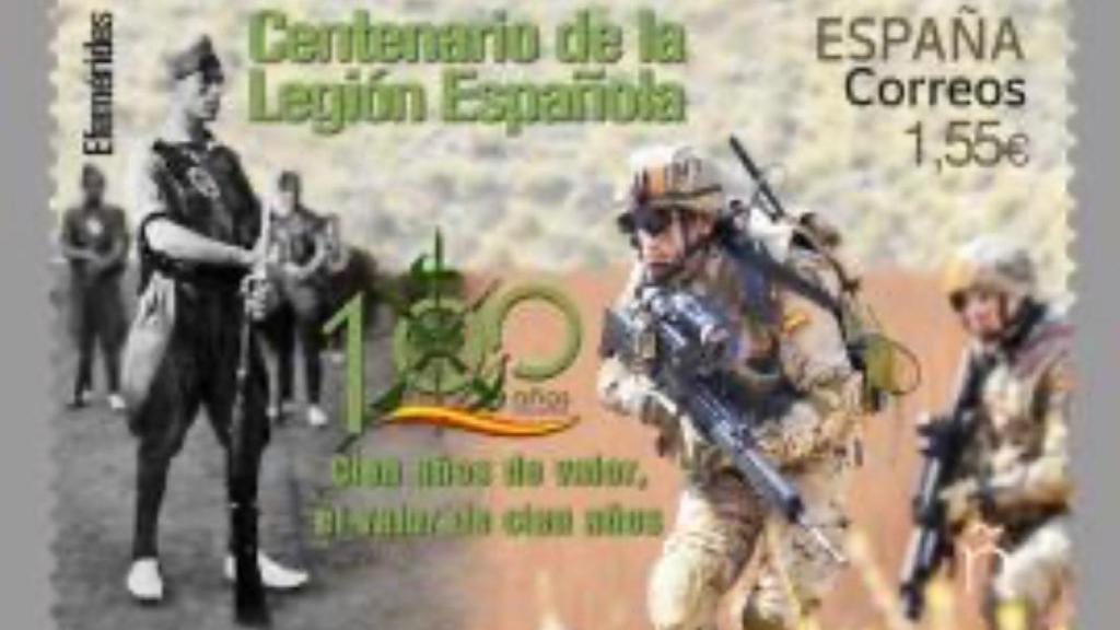 Sello del Centenario de la Legión Española