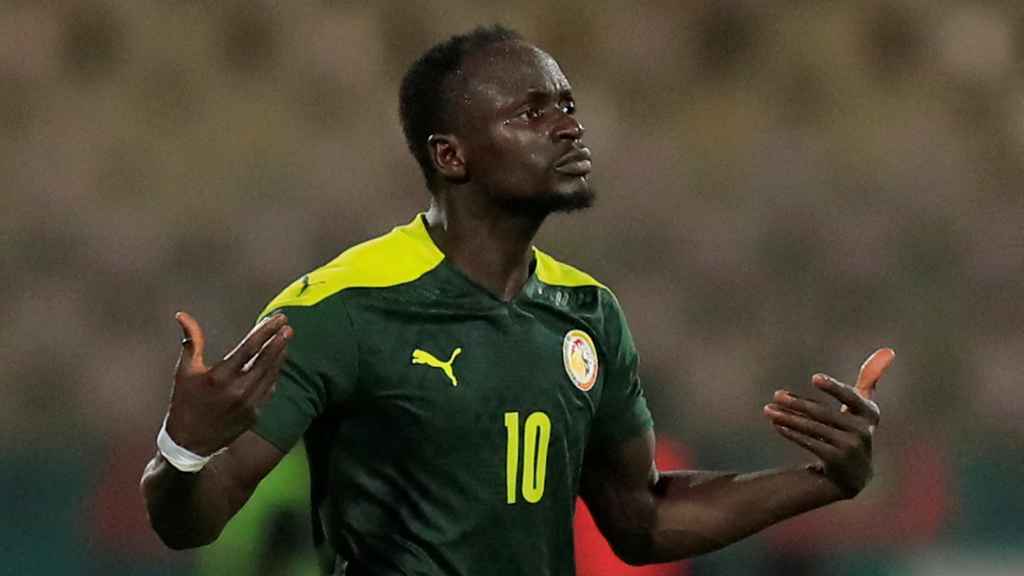 Sadio Mané, con la camiseta de Senegal.