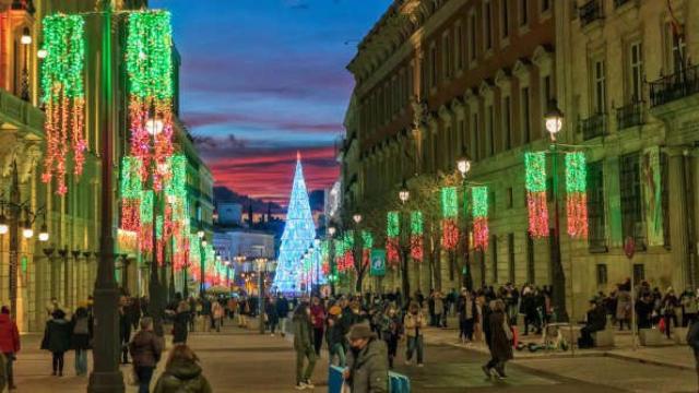 Luces de Navidad en Madrid.