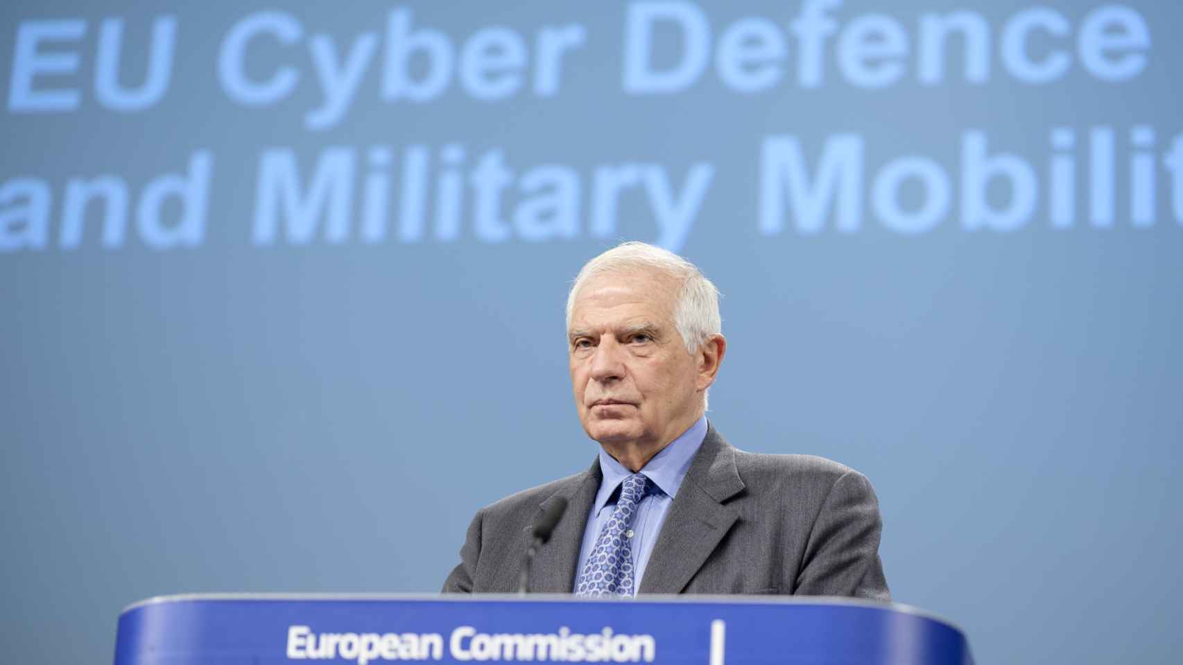 Josep Borrell, Alto representante de la UE, en rueda de prensa.