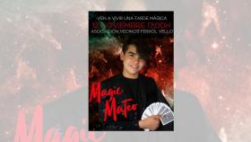 El joven ilusionista Magic Mateo actuará en el magosto de la AVV de Ferrol Vello