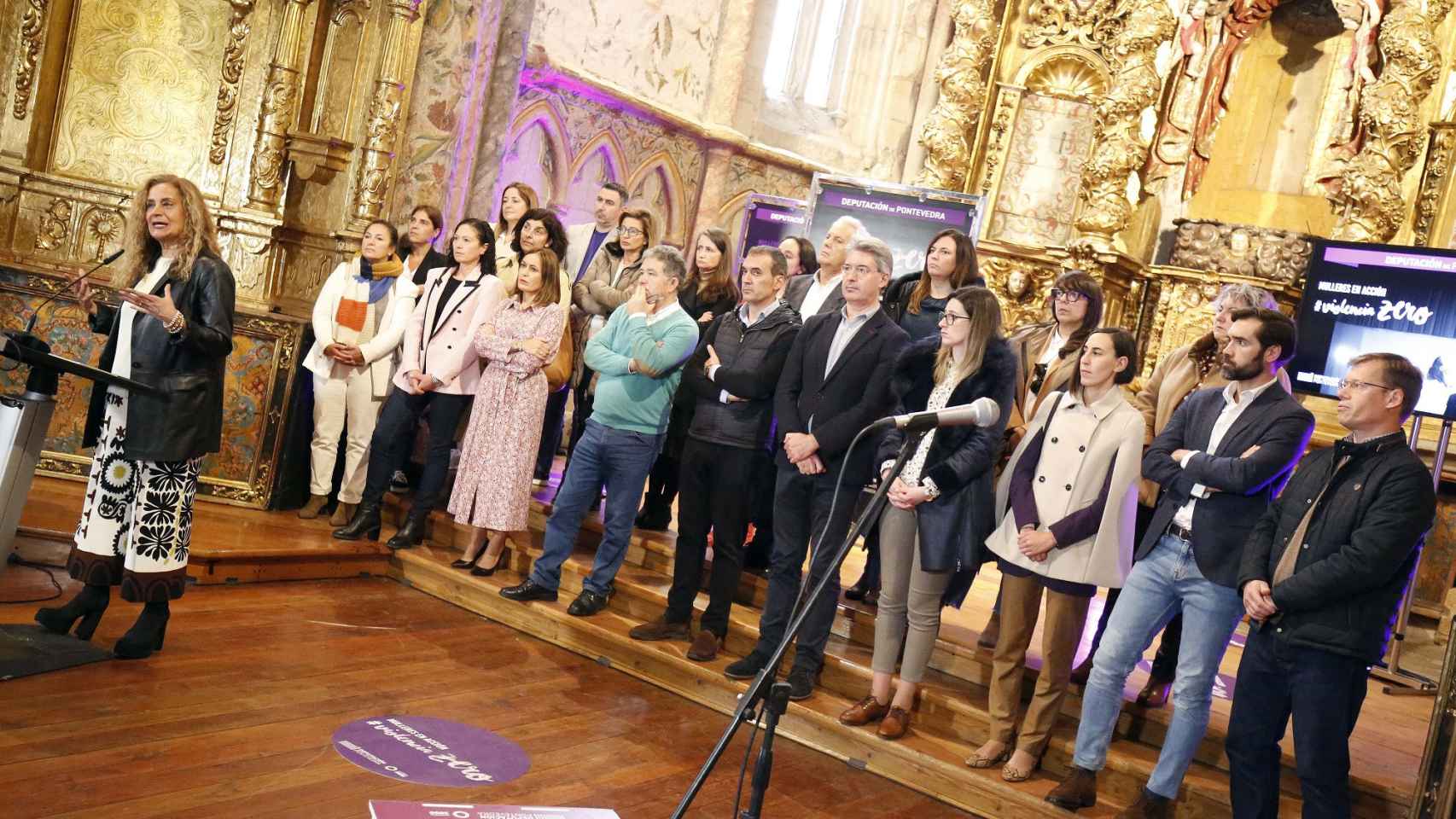 Presentación de los actos del 25N de la Diputación de Pontevedra.