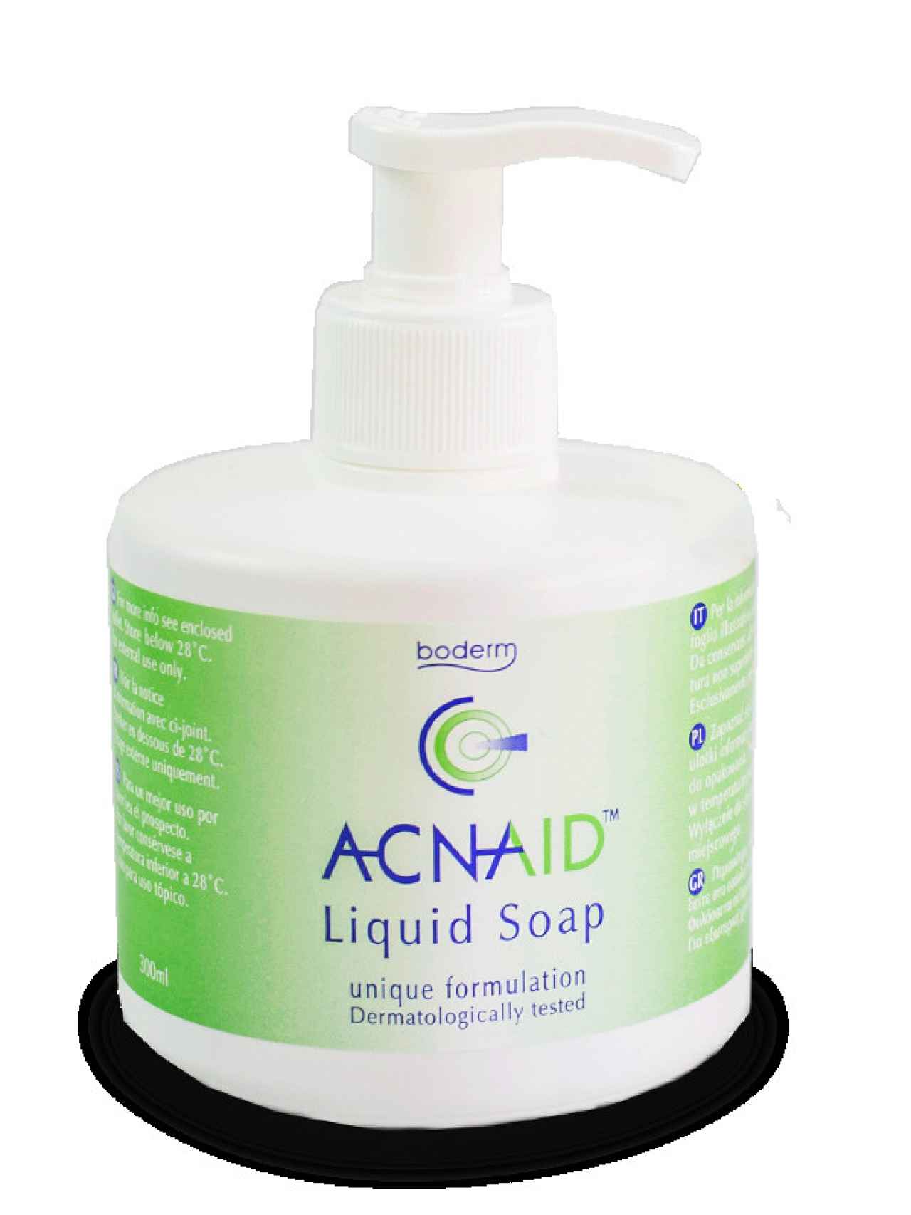 Jabón líquido Acnaid.
